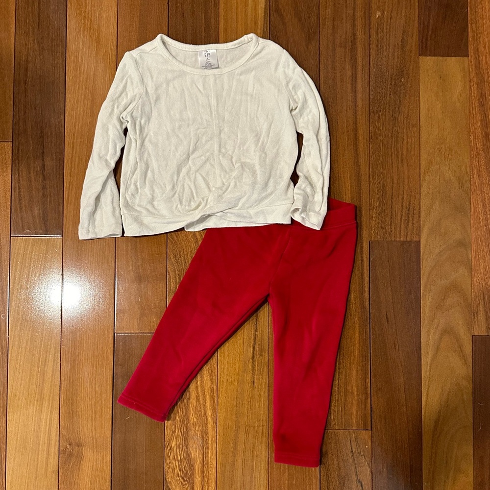 Baby Gap toddler girl 2 piece matching set size 2T